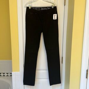 NWT Calvin Klein Black 6x33 low rise straight leg jeans